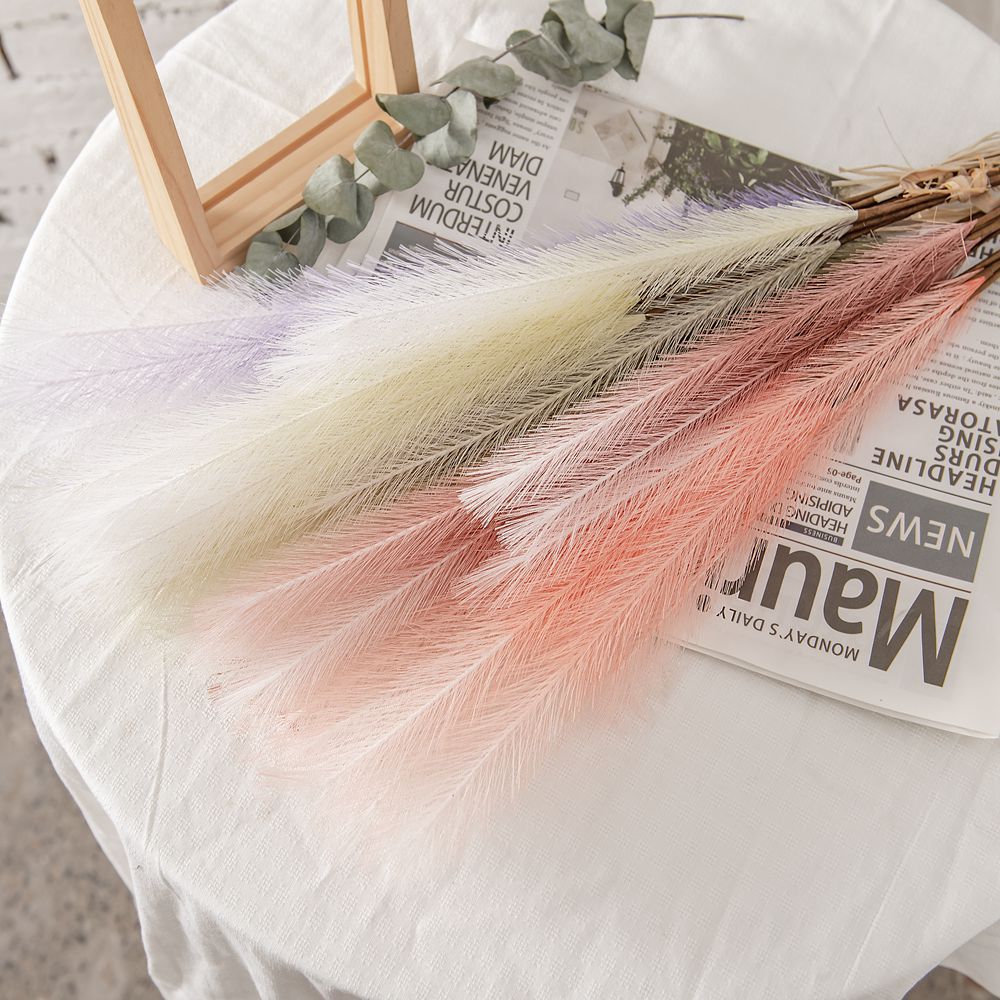 CL002019-Manufacturers feather grass wedding feather reed Pampas grass INS simulation flower home decoration wholesale fake flowers