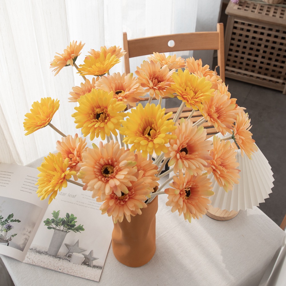 CL001004-Sunflower simulation flower Fulang flower gerbera flower export home decoration fake flower foreign trade simulation plant false flower