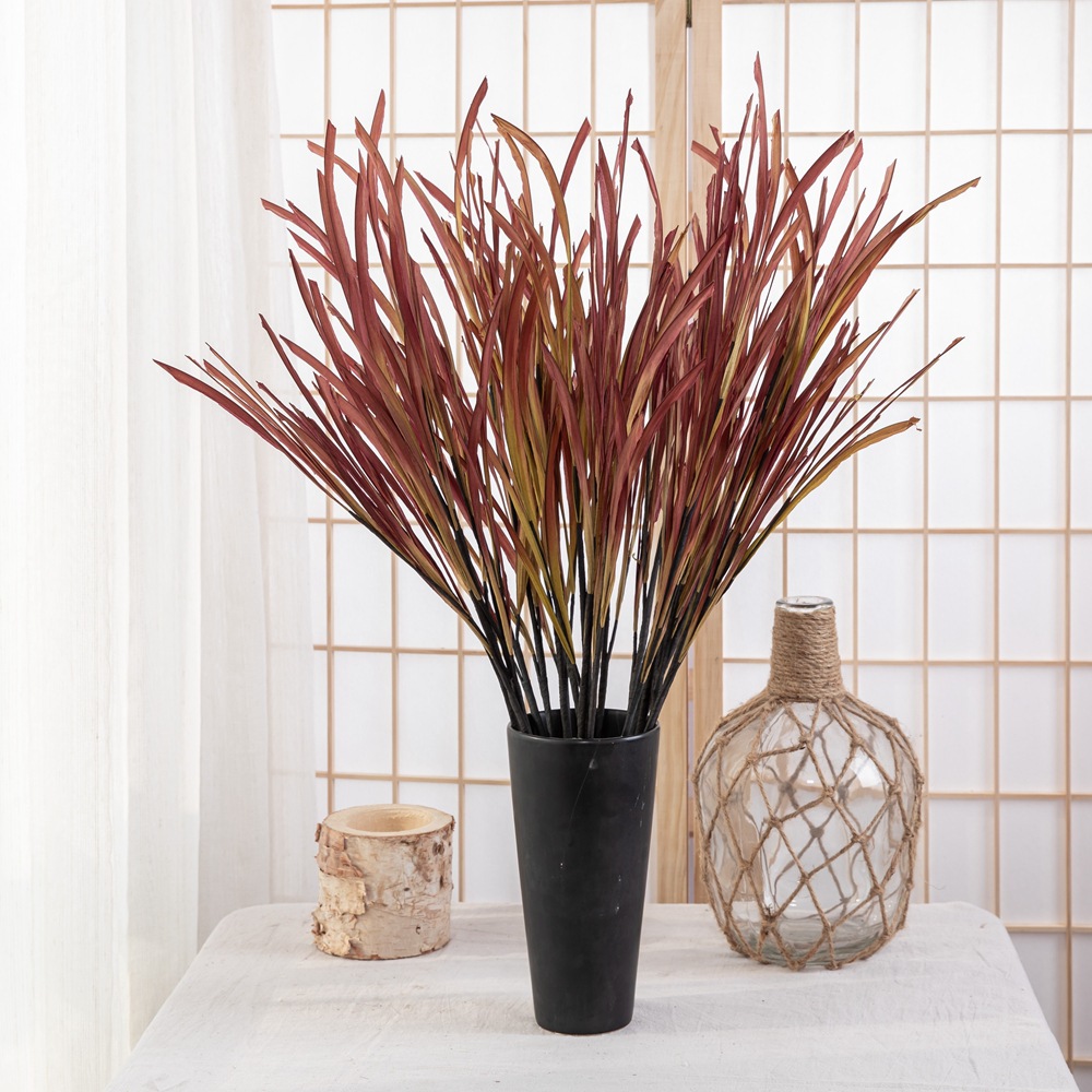 CL002007-Fake flower manufacturers reed grass flower home decoration wedding hand bouquet rose wall INS