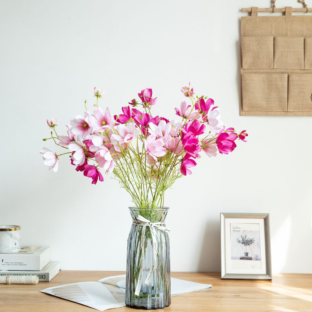 CL001008-Single branch cosmos Gesang flower simulation flower manufacturers home decoration wedding flower wall fake flower hand bouquet