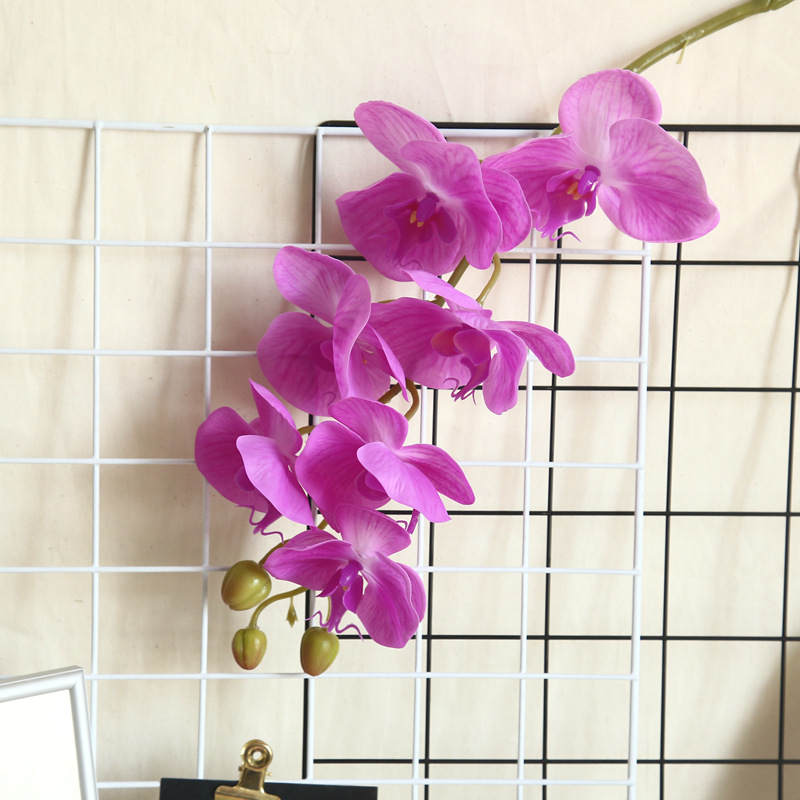 CL001011-Phalaenopsis simulation flower plant bonsai wedding decoration INS wind simulation plant wall home rose fake flowers