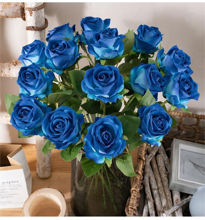 CL001001-INS pearl flannelette rose simulation flower manufacturers home decoration festival wedding wall plant wall false flower