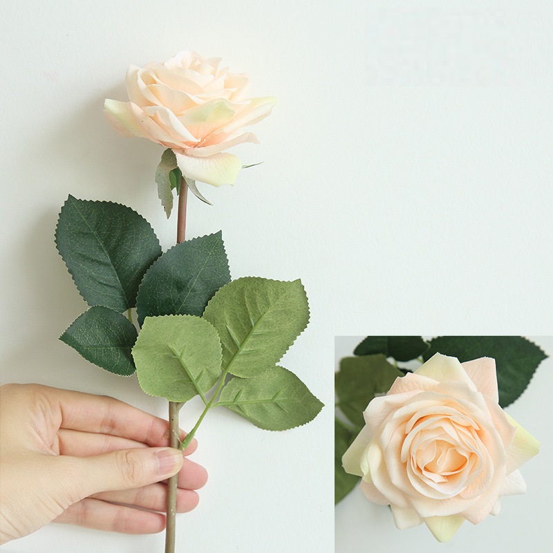 CL001001-Rose artificial flower fake flower wholesale hand-held flower home decoration