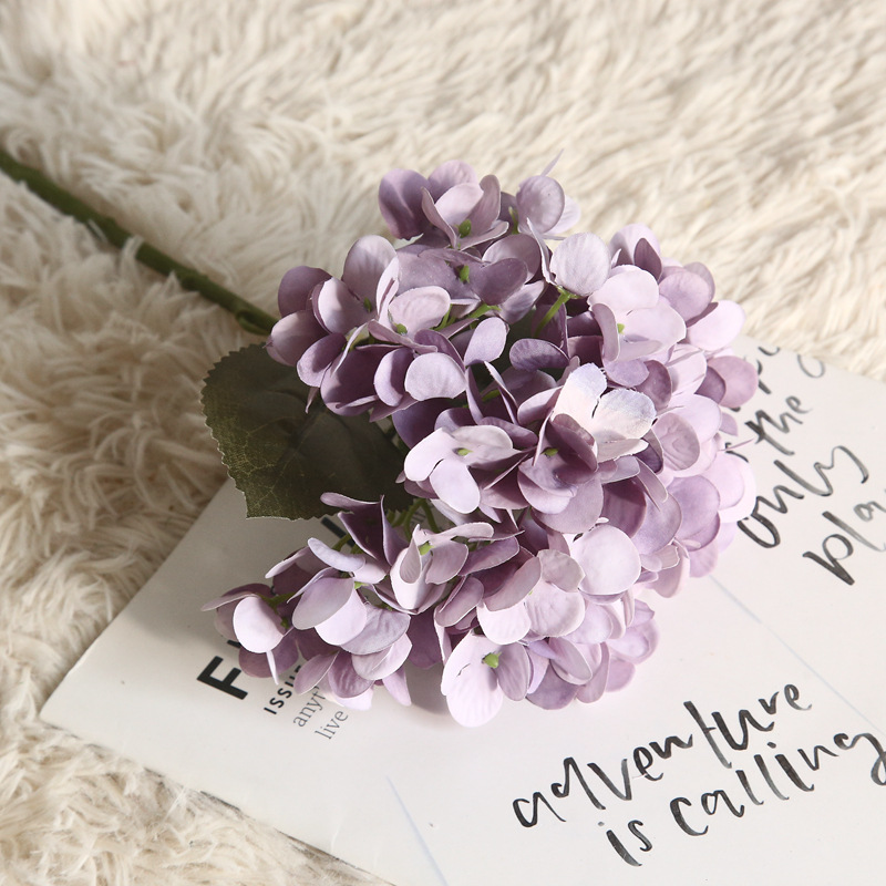 CL001021-Hydrangea macaron simulation flower plant bonsai wedding decoration INS wind simulation home rose