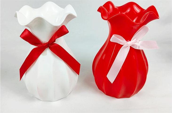 CL005004-Home decoration decoration tabletop mini simulation flower dry flower arranger living room Nordic imitation ceramic plastic vase