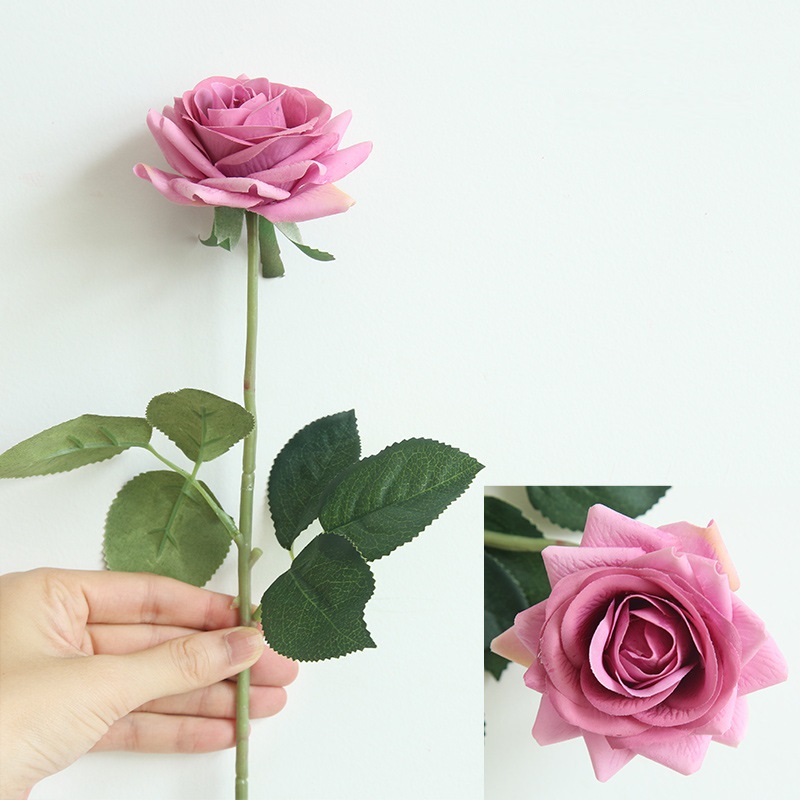 CL001001-Rose artificial flower fake flower wholesale hand-held flower home decoration