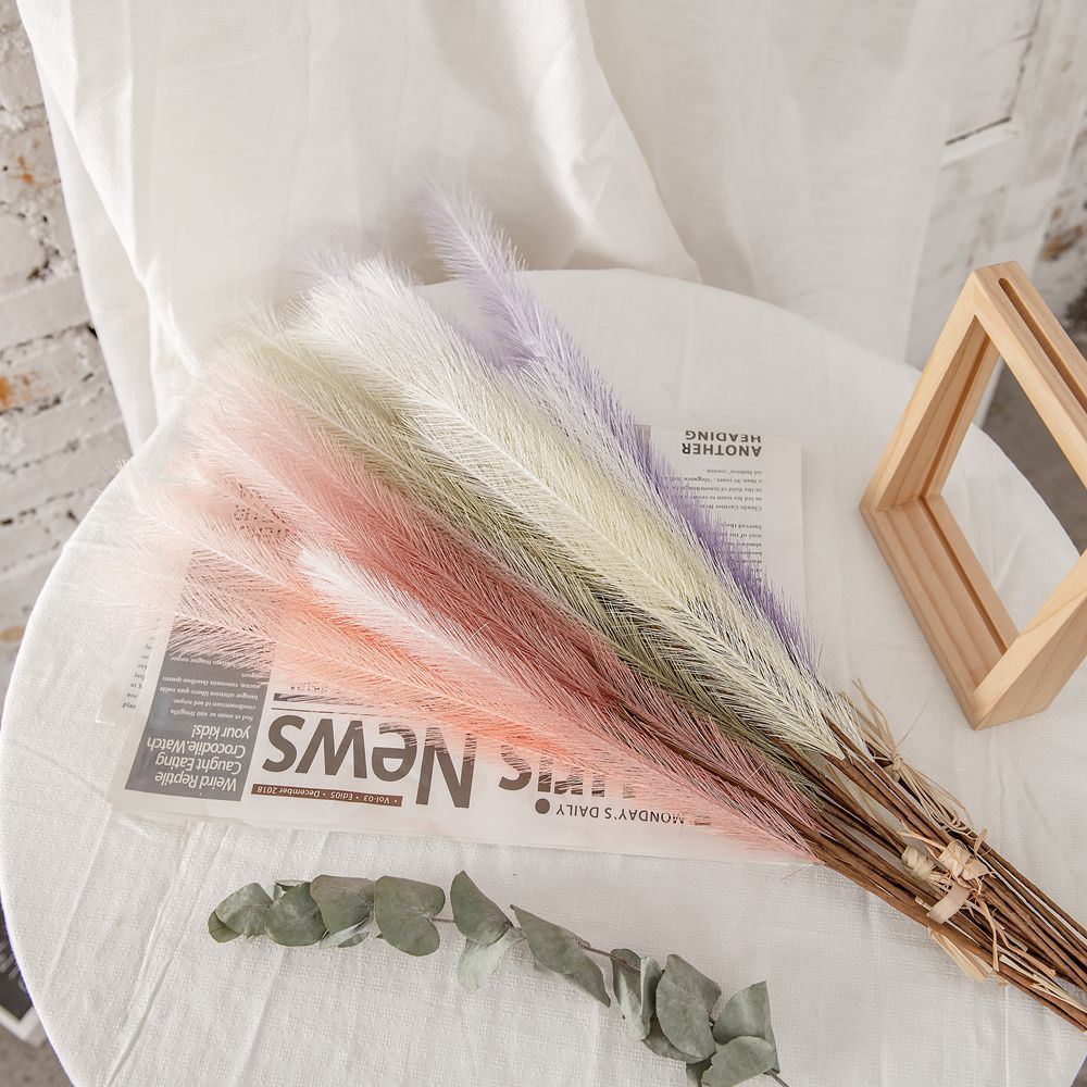 CL002019-Manufacturers feather grass wedding feather reed Pampas grass INS simulation flower home decoration wholesale fake flowers