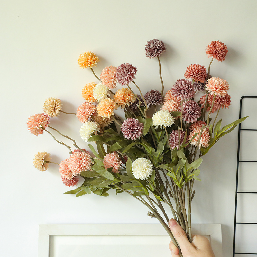 CL001015-INS style dance dandelion simulation flower fake flower green plant wholesale wedding decorations