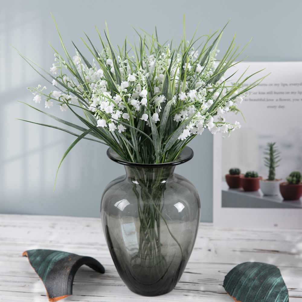 CL001010-Campanula INS wind fake flower manufacturers green plant simulation flower wholesale wedding decorations