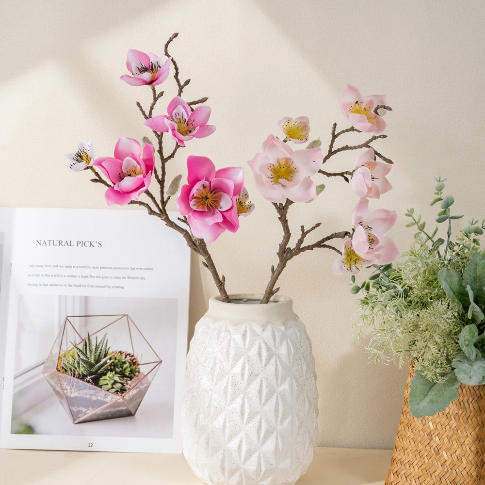 CL001009-Simulation flower INS manufacturers Franica multi-magnolia home decoration wedding wholesale fake flowers