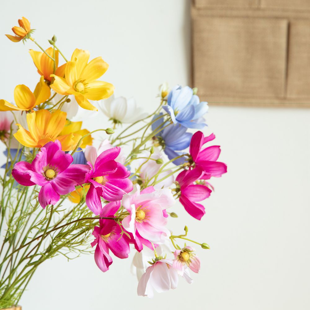 CL001008-Single branch cosmos Gesang flower simulation flower manufacturers home decoration wedding flower wall fake flower hand bouquet