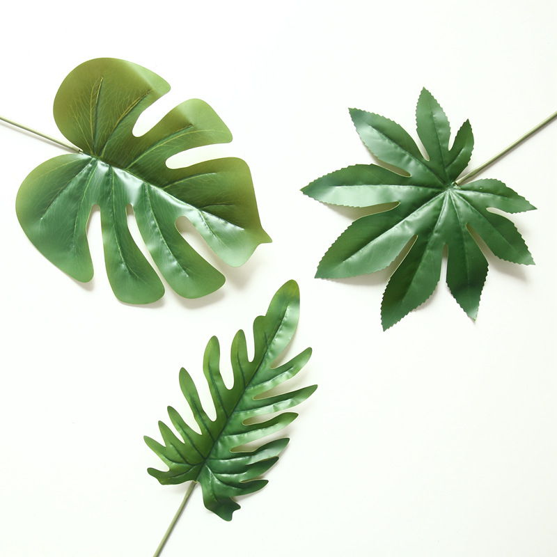 CL001024-INS wind turtle back leaf green plant bonsai fern leaf flower arrangement simulation flower manufacturers home decoration wedding plant wall false flowers