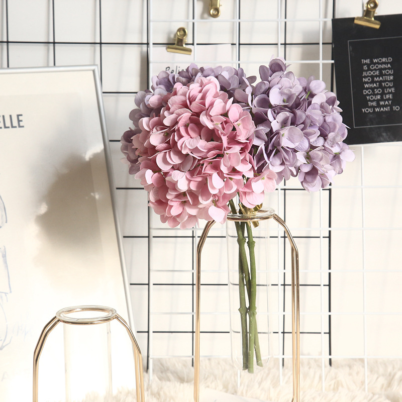 CL001021-Hydrangea macaron simulation flower plant bonsai wedding decoration INS wind simulation home rose