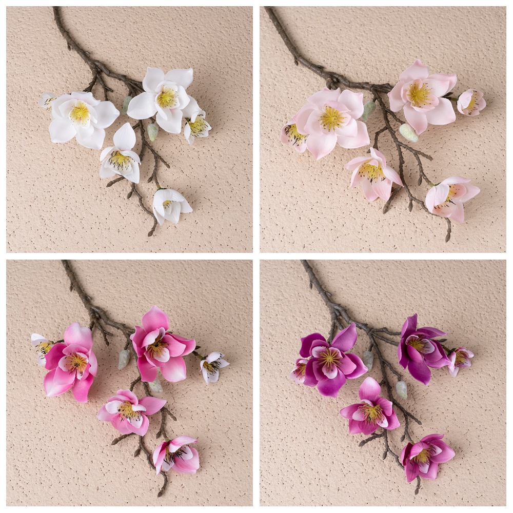 CL001009-Simulation flower INS manufacturers Franica multi-magnolia home decoration wedding wholesale fake flowers