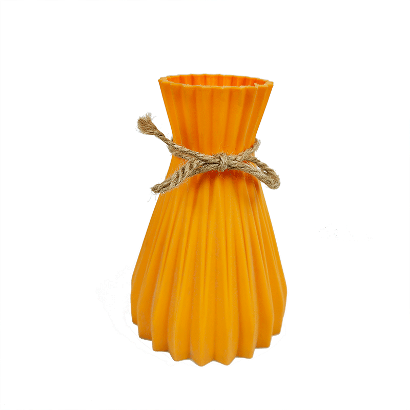 CL005003-Nordic style striped vase Home decoration folding origami vase simulation flower arranger Imitation ceramic plastic vase