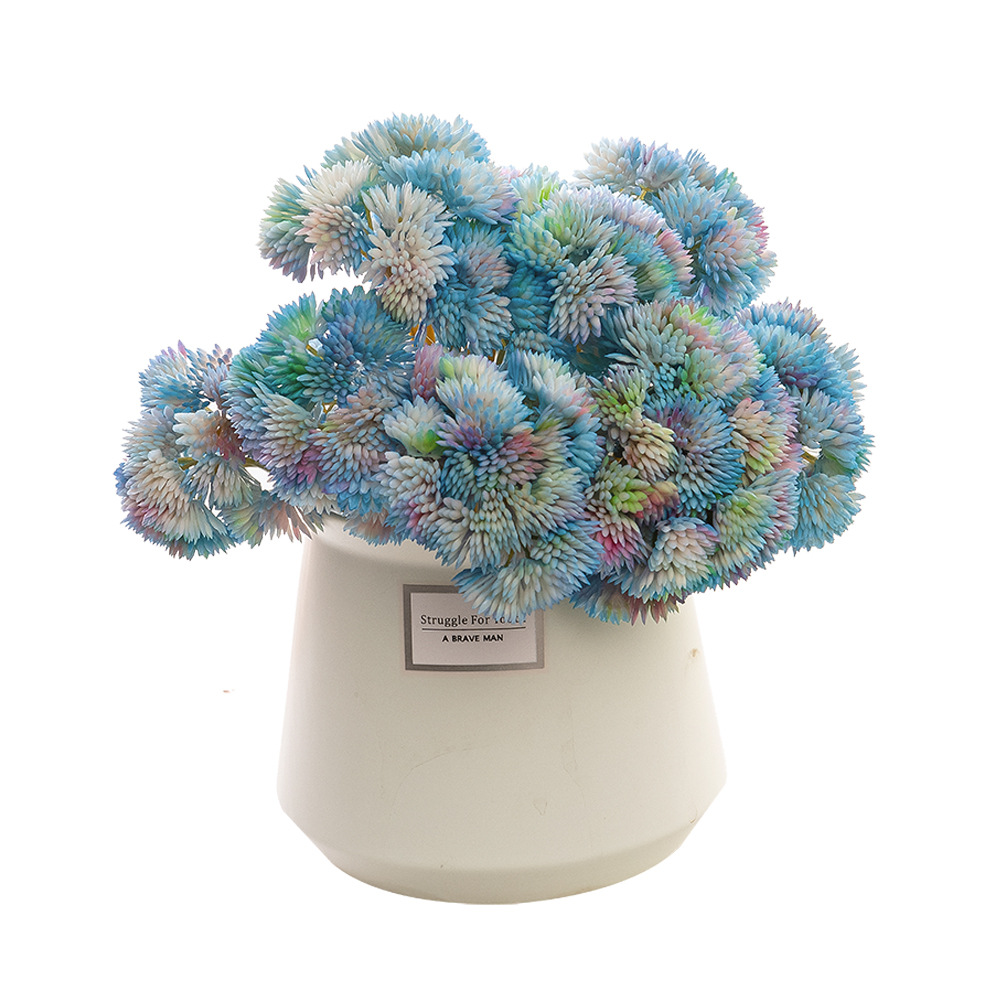 Artificial flower manufacturers hydrangea fruit fake flower soft glue rice fruit feel succulent plant