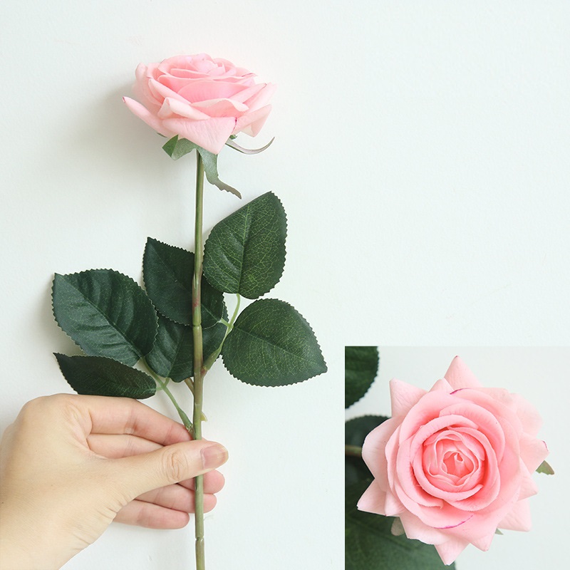 CL001001-Rose artificial flower fake flower wholesale hand-held flower home decoration