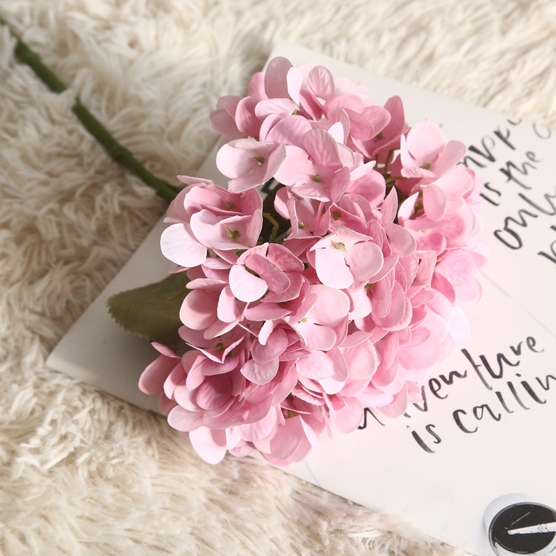 CL001021-Hydrangea macaron simulation flower plant bonsai wedding decoration INS wind simulation home rose