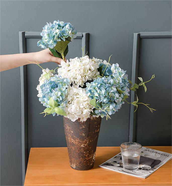 CL001022-Artificial flower hydrangea 14 color INS manufacturers home decoration wedding hand-held flower road lead wall false flowers