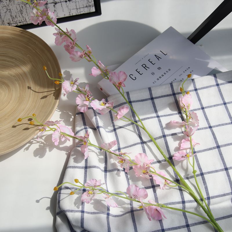 CL001017-Dancing oncidium Orchid simulation flower plant cross-border landing Phalaenopsis wedding decoration wholesale fake flowers