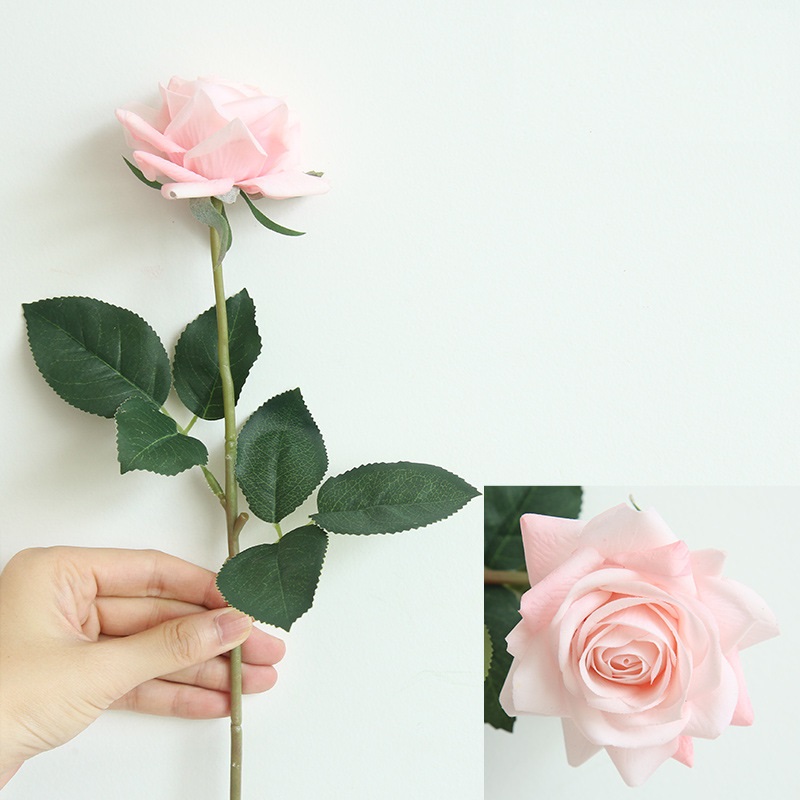 CL001001-Rose artificial flower fake flower wholesale hand-held flower home decoration