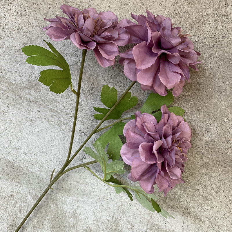 CL001042-European soft dress wedding hall decoration peony false flower three forks single silk cloth apogon photography flowers