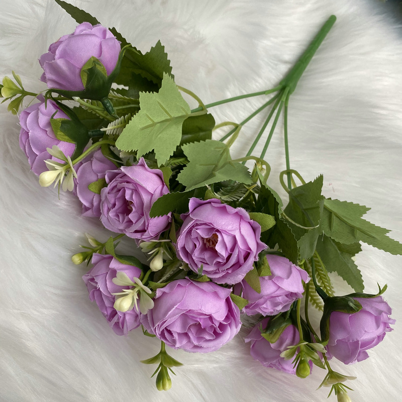 CL001035-New milled cloth full star peony northern Europe simulation flower wholesale home decoration pieces palace peony fake flower wedding photography decoration