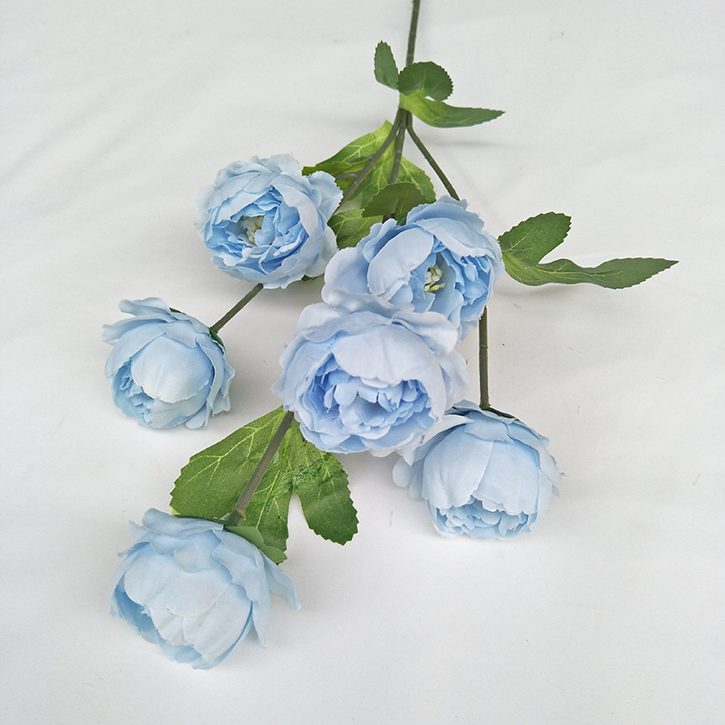 CL001040-New 6&7 exquisite peony simulation flower wedding home hotel photography decoration props fake flower peony bouquet