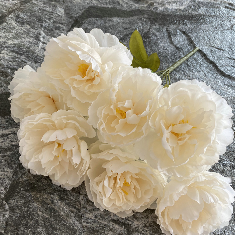 CL001037-Nordic 7 head bundle Tinlan peony silk flower home decoration small handhold flower bouquet wedding road lead fake flowers