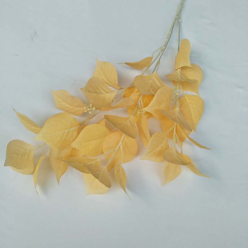 CL001072-artificial flower artificial Simulated bodhi leaf simulation home table bedroom fake flower decoration decoration wedding wedding set flowers