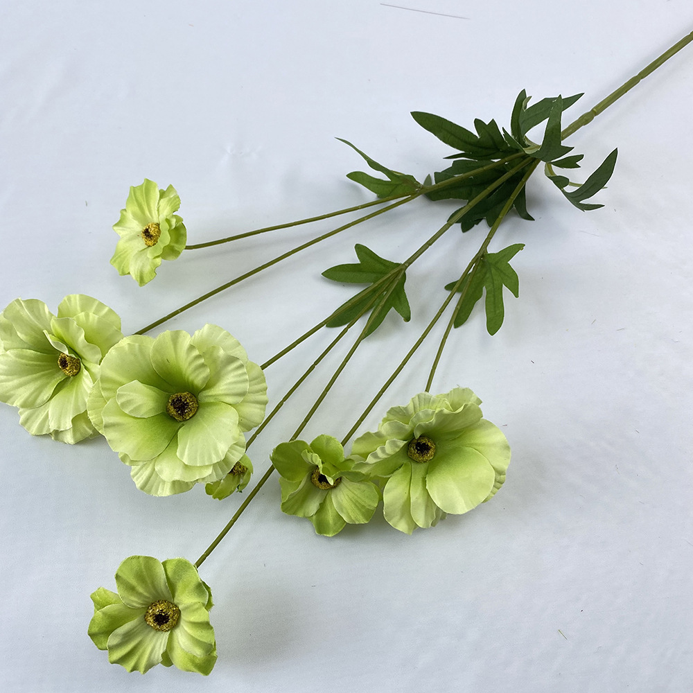 CL001038-Melli Phalaenopsis peony silk flower home decoration small handhold flower bouquet wedding road lead fake flowers