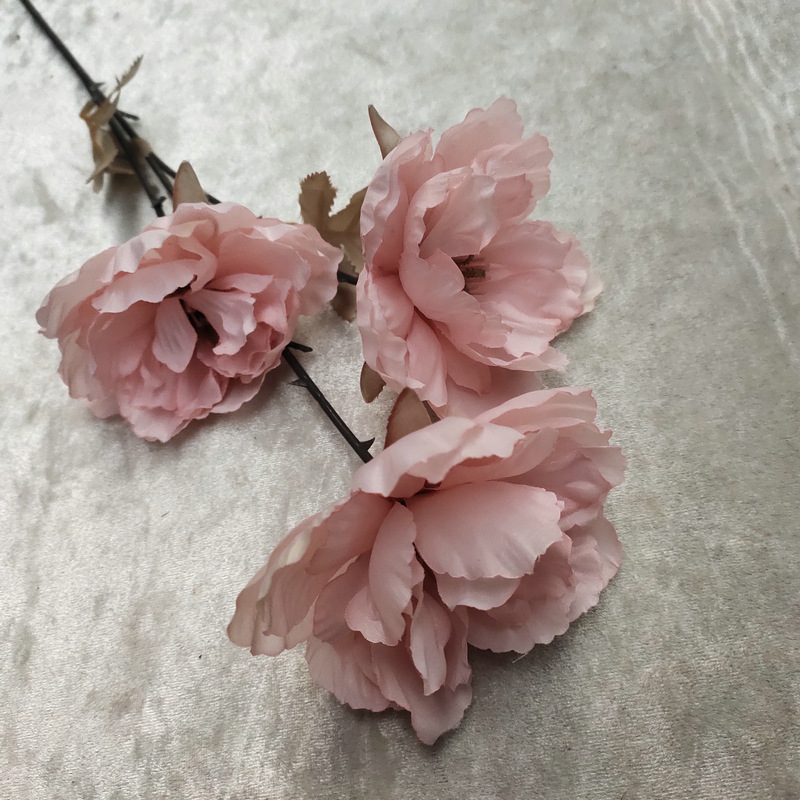 CL001032-artificial flowers 3 heads&9 heads peony fake flower row fence wedding interior decoration artificial simulation wedding decoration fake flower plant