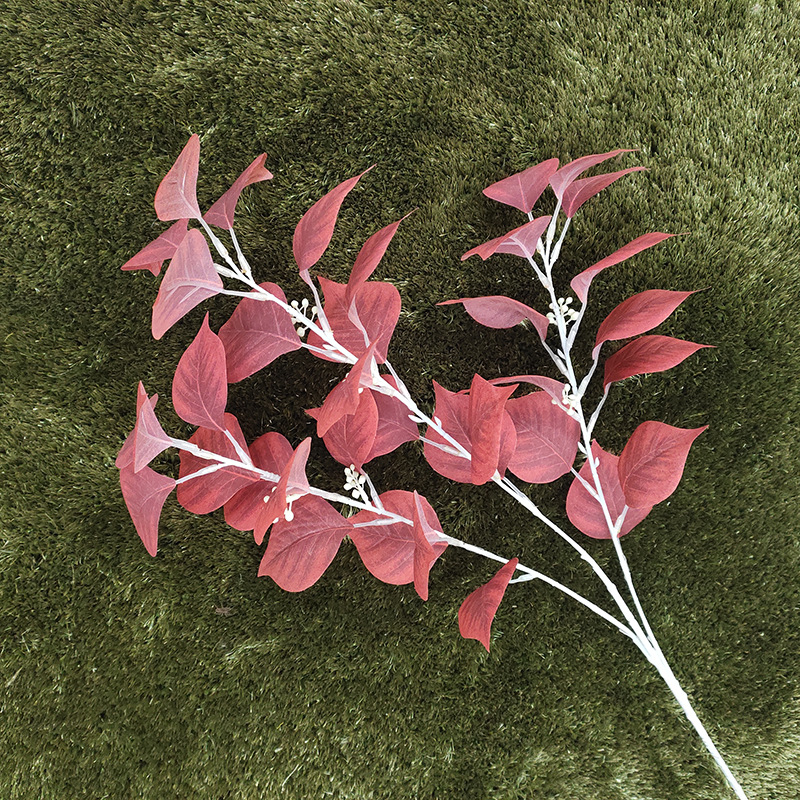 CL001072-artificial flower artificial Simulated bodhi leaf simulation home table bedroom fake flower decoration decoration wedding wedding set flowers