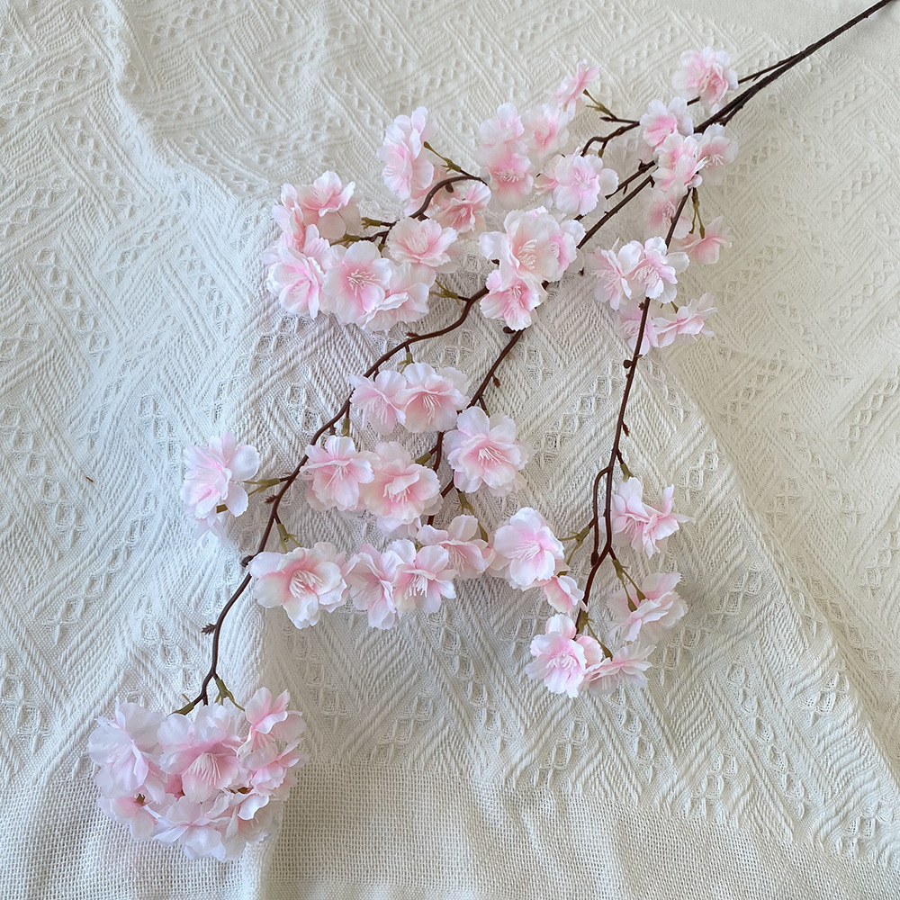 artificial flower Hang cherry blossoms home table bedroom fake flower decoration decoration wedding wedding set flowers