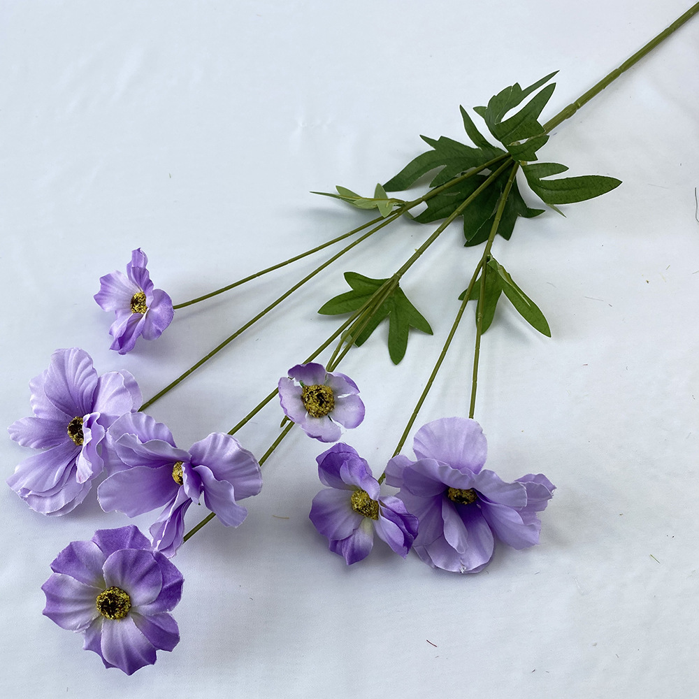 CL001038-Melli Phalaenopsis peony silk flower home decoration small handhold flower bouquet wedding road lead fake flowers