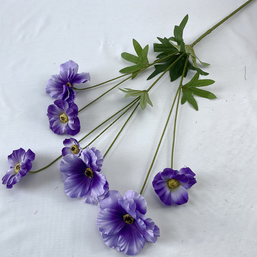 CL001038-Melli Phalaenopsis peony silk flower home decoration small handhold flower bouquet wedding road lead fake flowers