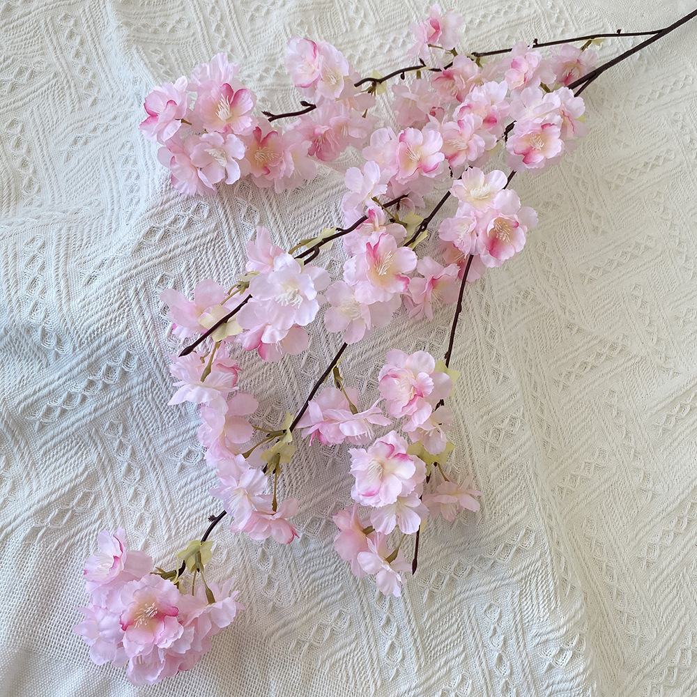 artificial flower Hang cherry blossoms home table bedroom fake flower decoration decoration wedding wedding set flowers