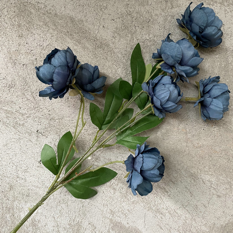CL001040-New 6&7 exquisite peony simulation flower wedding home hotel photography decoration props fake flower peony bouquet
