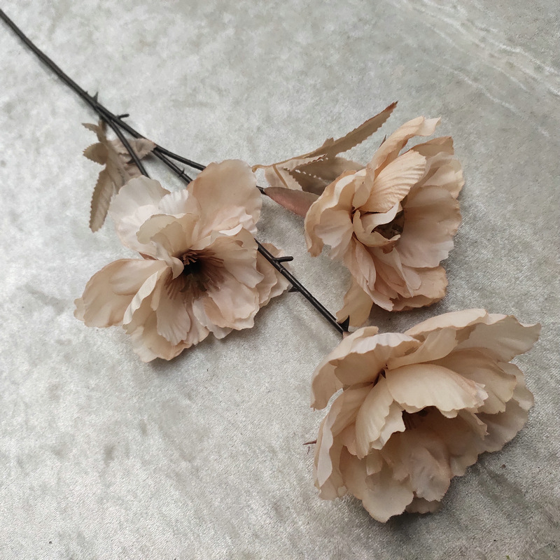 CL001032-artificial flowers 3 heads&9 heads peony fake flower row fence wedding interior decoration artificial simulation wedding decoration fake flower plant
