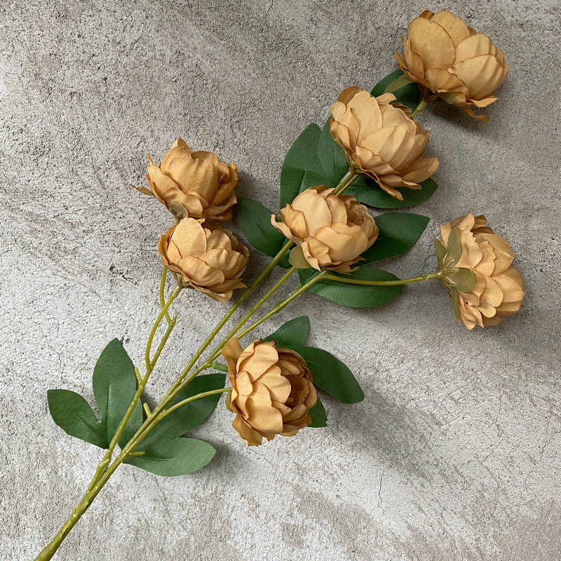 CL001040-New 6&7 exquisite peony simulation flower wedding home hotel photography decoration props fake flower peony bouquet