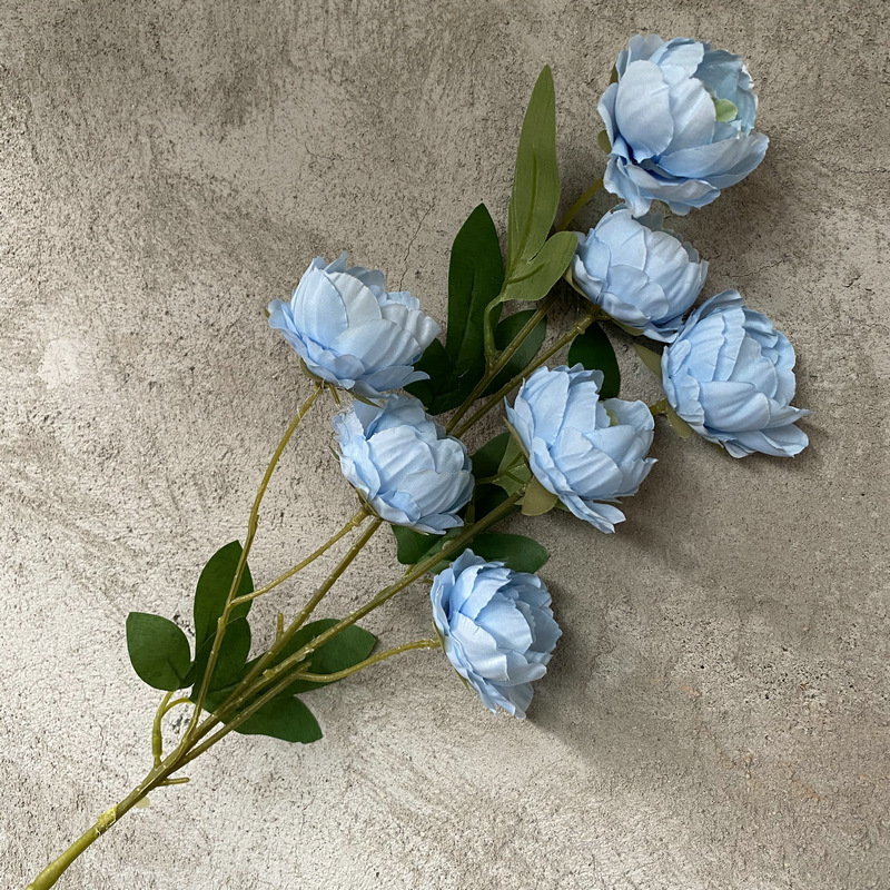 CL001040-New 6&7 exquisite peony simulation flower wedding home hotel photography decoration props fake flower peony bouquet