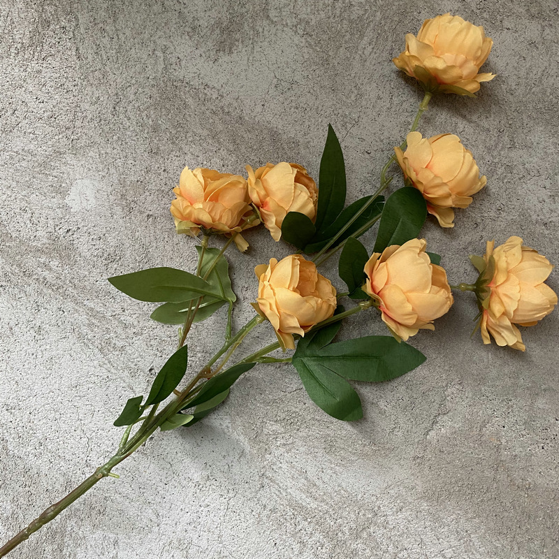 CL001040-New 6&7 exquisite peony simulation flower wedding home hotel photography decoration props fake flower peony bouquet