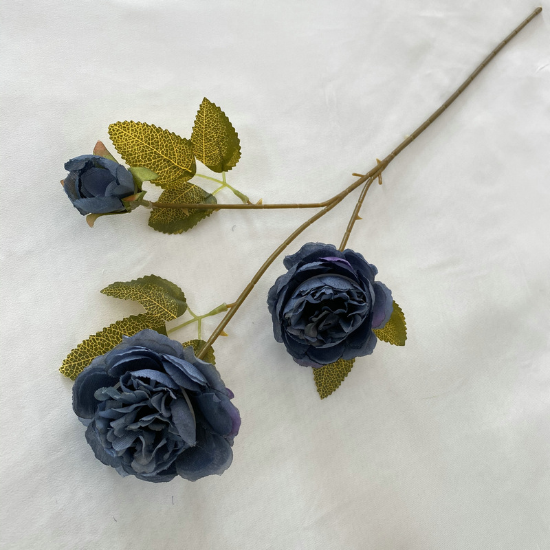 CL001041-European simulation 3 head peony silk flower wedding home decoration fake flower wedding arch layout simulation peony