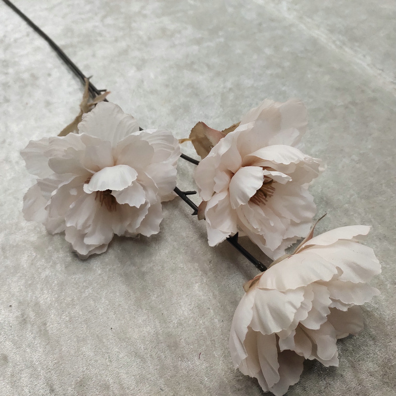 CL001032-artificial flowers 3 heads&9 heads peony fake flower row fence wedding interior decoration artificial simulation wedding decoration fake flower plant