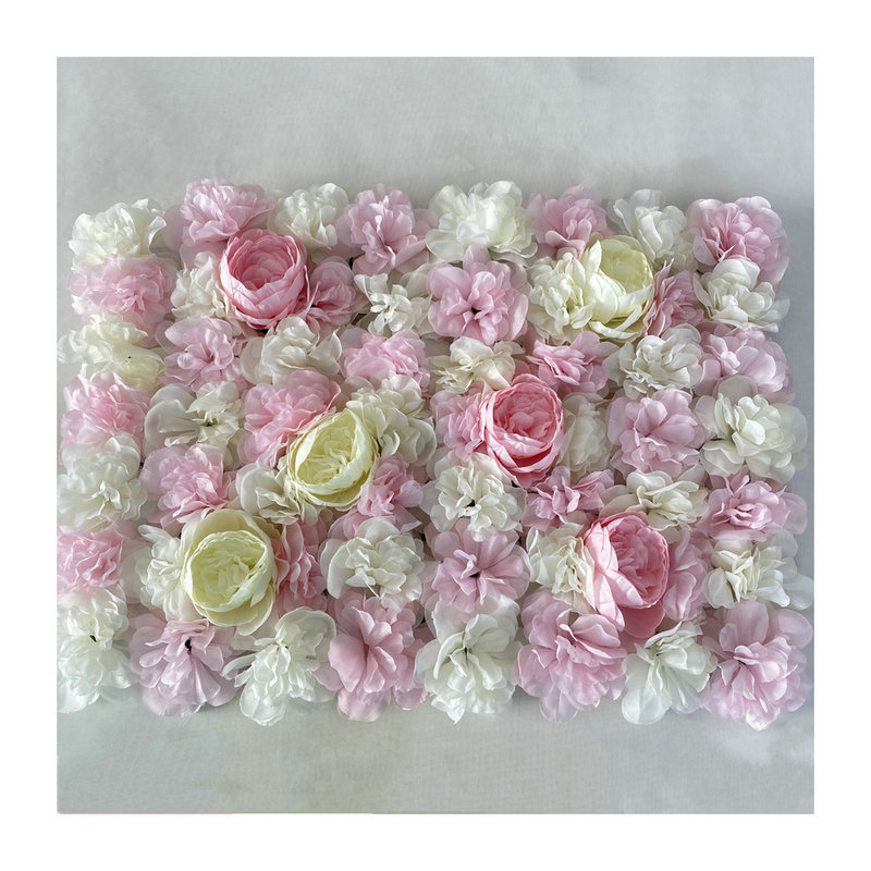 CL004002-Peony Dahlia rose hydrangea row shopping mall window wedding decoration fake flower plant wall flower wall