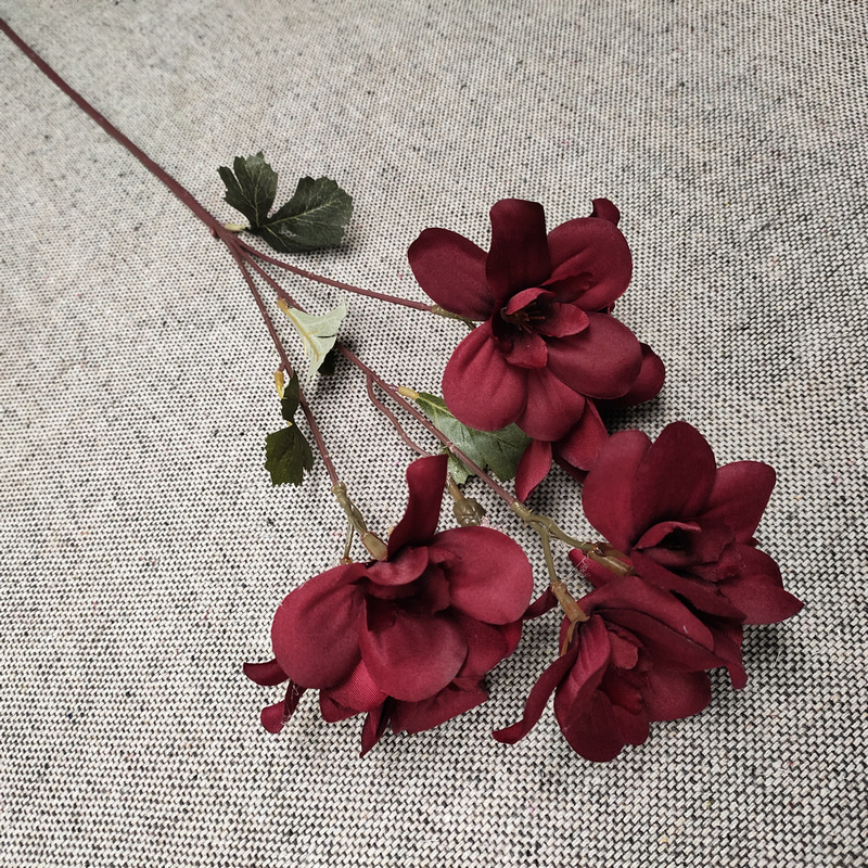 CL001026-Cordate telosma flower row fence wedding interior decoration artificial simulation wedding decoration fake flower plant
