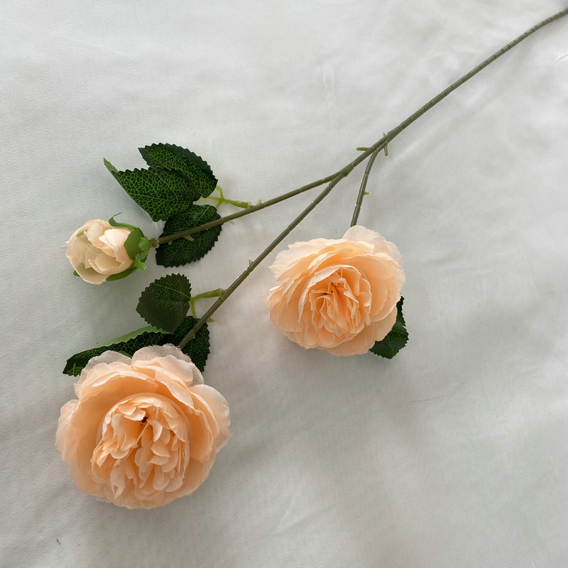 CL001041-European simulation 3 head peony silk flower wedding home decoration fake flower wedding arch layout simulation peony