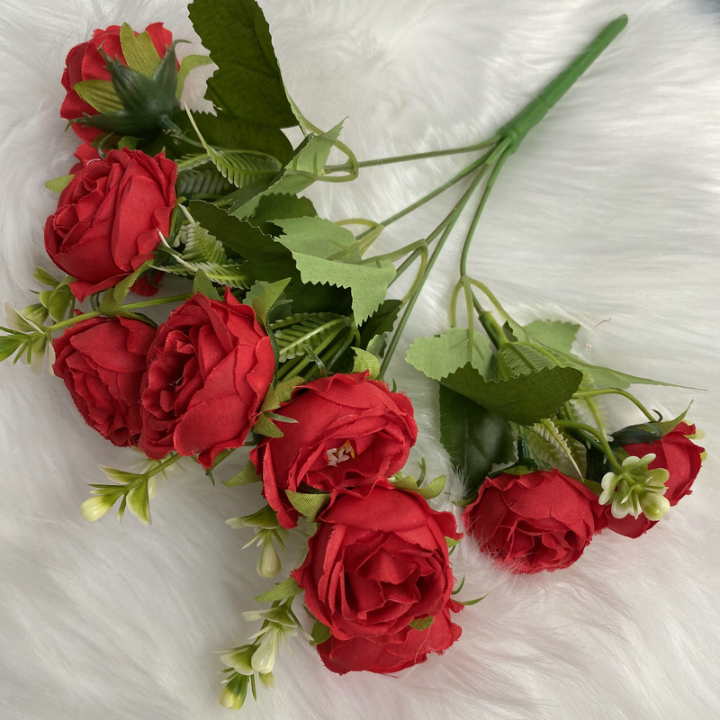 CL001035-New milled cloth full star peony northern Europe simulation flower wholesale home decoration pieces palace peony fake flower wedding photography decoration