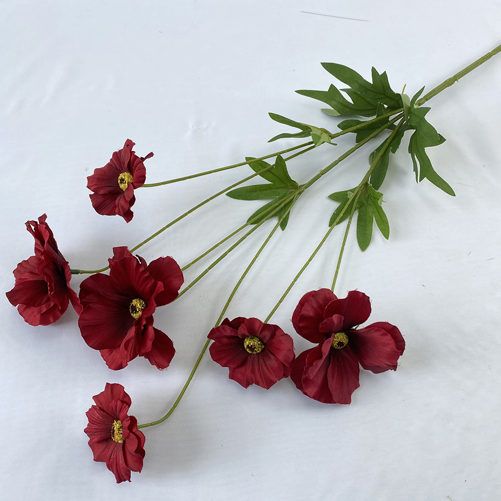 CL001038-Melli Phalaenopsis peony silk flower home decoration small handhold flower bouquet wedding road lead fake flowers
