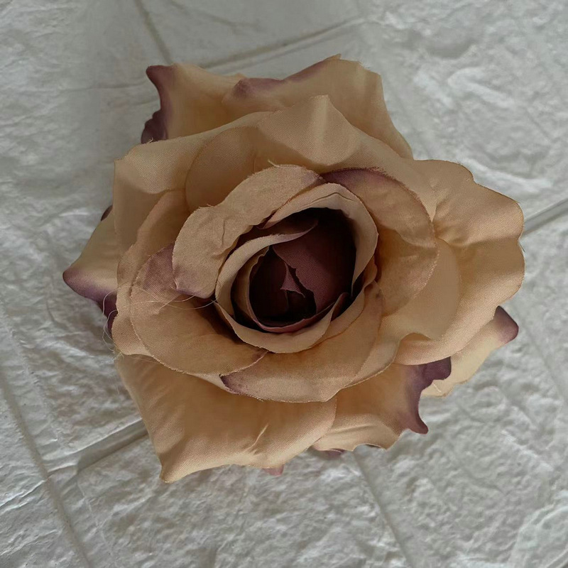 CL001064-artificial flower artificial rose single head rose Coated silk screen simulation rose home table bedroom fake flower decoration decoration wedding wedding set flowers